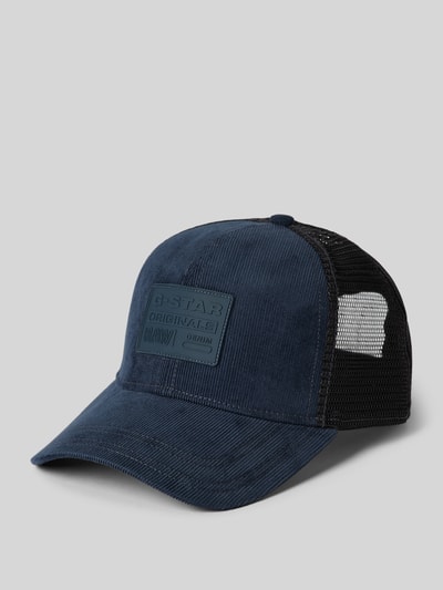 G-Star Raw Trucker Cap mit Label-Patch Modell 'Embro' Dunkelblau 1