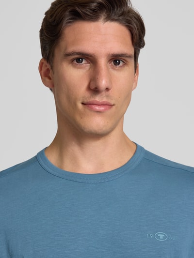 Tom Tailor Regular Fit T-Shirt aus reiner Baumwolle Blau 3