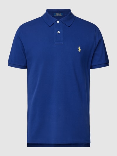 Polo Ralph Lauren Regular fit poloshirt met labelstitching Koningsblauw - 2