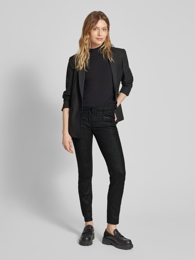 TONI Skinny fit broek met ritszakken Zwart - 1