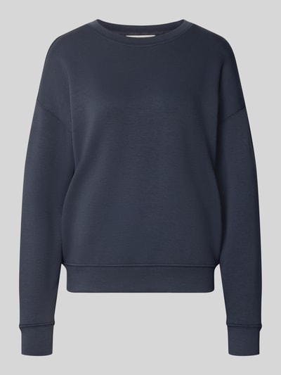 MSCH Copenhagen Relaxed Fit Sweatshirt mit elastischen Abschlüssen Rauchblau 1