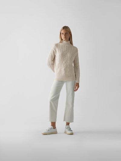 Vince Pullover mit Zopfmuster Offwhite 1