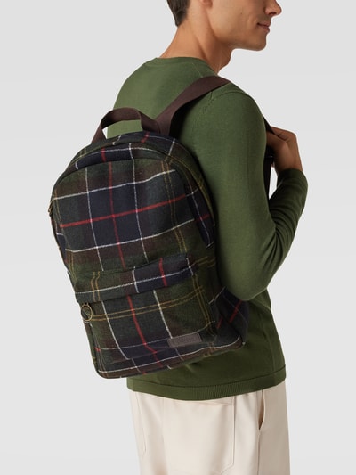 Barbour Rugzak met labelpatch, model 'classic tartan' Groen - 1