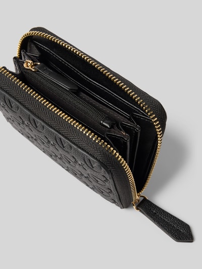 VALENTINO BAGS Portemonnee met all-over reliëflogo, model 'Samba' Zwart - 3