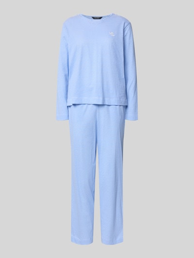 Lauren Ralph Lauren Pyjama aus reiner Baumwolle Hellblau 1