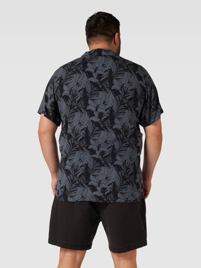 Jack & Jones Plus PLUS SIZE vrijetijdsoverhemd met all-over motief Donkergrijs - 5