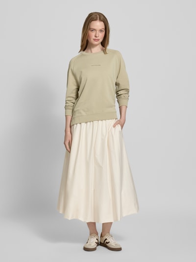 Marc O'Polo Denim Oversized Sweatshirt mit Label-Print Schilf 1