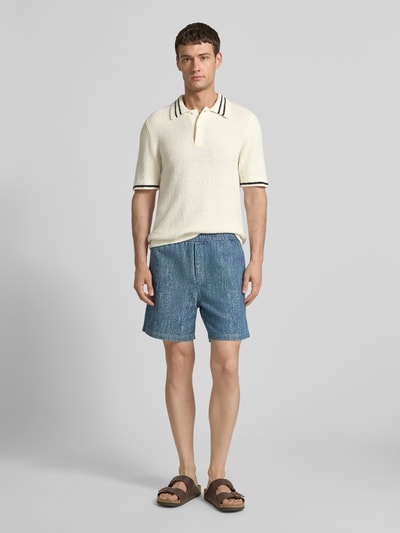 Samsøe Samsøe Strickshirt mit Polokragen Modell 'SAPEDRO POLO' Offwhite 1