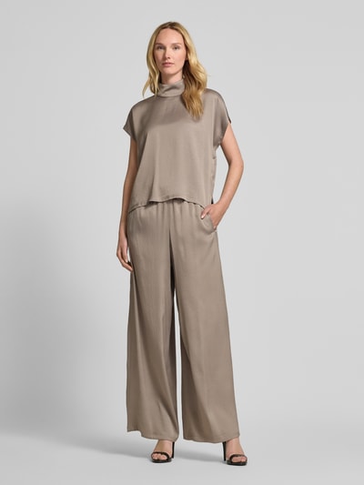 Drykorn Blouseshirt met opstaande kraag Taupe - 1