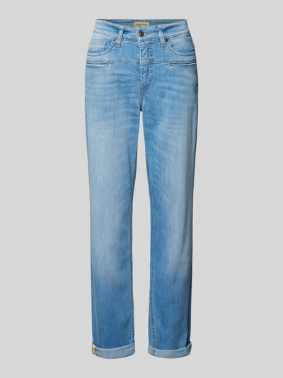 Cambio Jeansy o kroju regular fit z lamowanymi kieszeniami model ‘PEARLIE’ Niebieski 2
