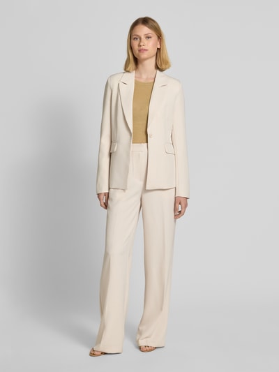 GUIDO MARIA KRETSCHMER WOMAN Slim fit blazer met klepzakken, model 'ISA' Beige - 1