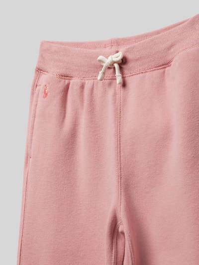 Polo Ralph Lauren Kids Wide Leg Sweatpants mit Logo-Stitching Rosa 2