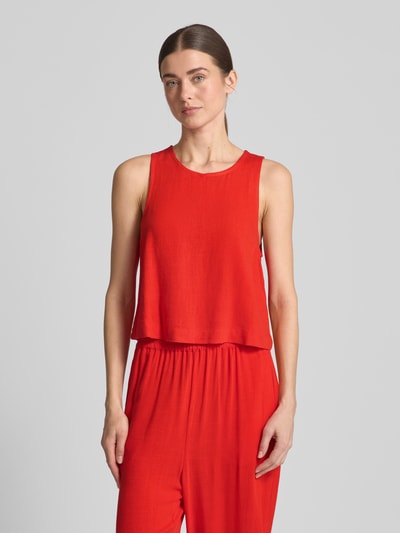 Jake*s Casual Top krótki z okrągłym dekoltem Wiśniowy 4