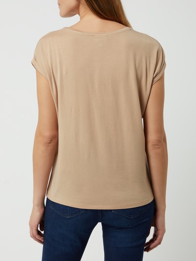 Vero Moda Shirt mit angeschnittenen Ärmeln Modell 'Ava' Camel 5