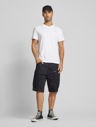 G-Star Raw T-Shirt mit Label-Print Modell 'Base' Weiss 1