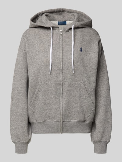 Polo Ralph Lauren Bluza rozpinana z wyhaftowanym logo Ciemnoszary 2
