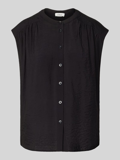 s.Oliver RED LABEL Top bluzkowy o luźnym kroju z mieszanki wiskozy Czarny 2