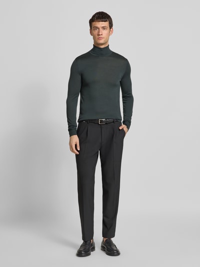 Tiger Of Sweden Sweter z dzianiny z golfem model ‘Neville’ Zielony 1