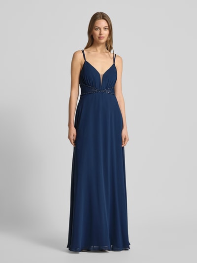 Jake*s Cocktail Abendkleid mit Ziersteinbesatz Marine 4