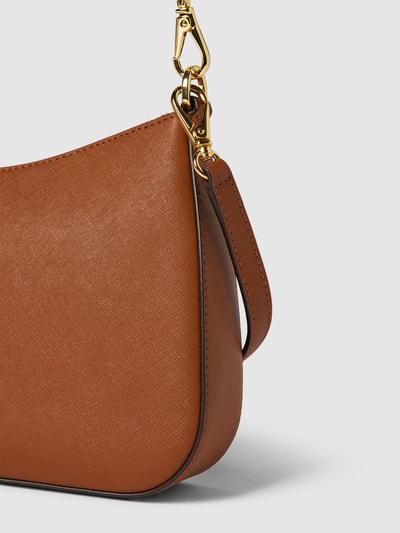 Lauren Ralph Lauren Handtasche aus Rindsleder mit Label-Applikation Modell 'DANNI' Cognac 3