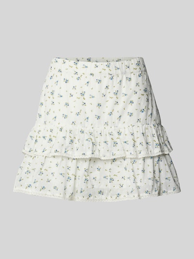 Produktfoto, Volant Mini-Rock aus reiner Baumwolle 'TRINE' von Vero Moda, Optik: Unifarben, Passform: Volant, Muster: Gepunktet, Materialverarbeitung: Popeline