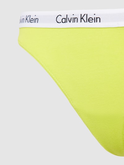 Calvin Klein Underwear String mit elastischem Label-Bund Modell 'CAROUSEL' im 5er-Pack Rot 2