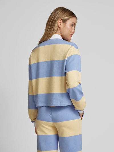 INFLUENCER'S CHOICE BY P&C* Bluzka krótka z długim rękawem i kołnierzykiem polo Pastelowy żółty 5