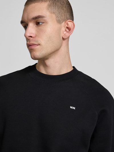 Wood Wood Oversized Sweatshirt mit Stehkragen Black 3
