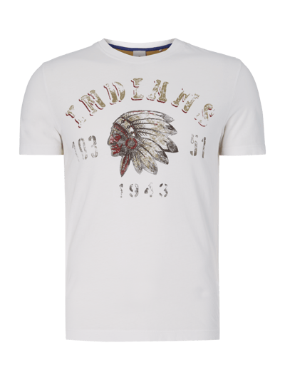 Aeronautica Militare T-Shirt mit Indianer-Print Weiss 1
