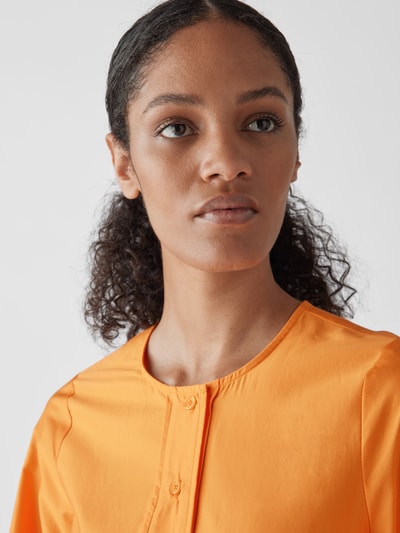 Devotion Hemdblusenkleid mit Kellerfalten Orange 6