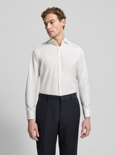 Jake*s Koszula biznesowa o kroju regular fit z twillu Biały 4