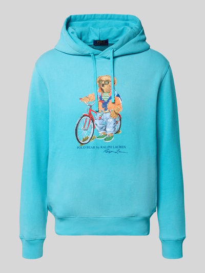 Polo Ralph Lauren Bluza z kapturem o kroju regular fit z mieszanki bawełny Morski 2