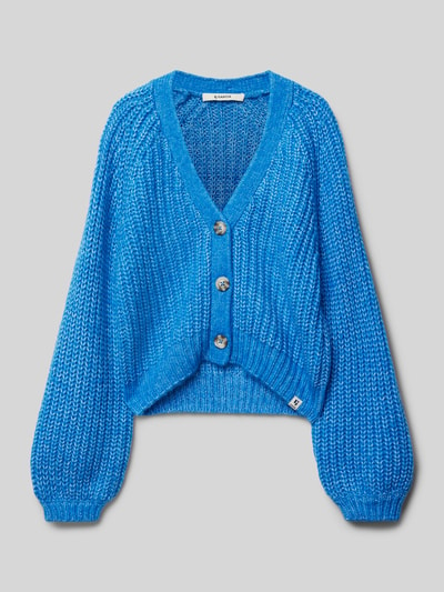 Garcia Strickjacke mit gerippten Abschlüssen Royal 1