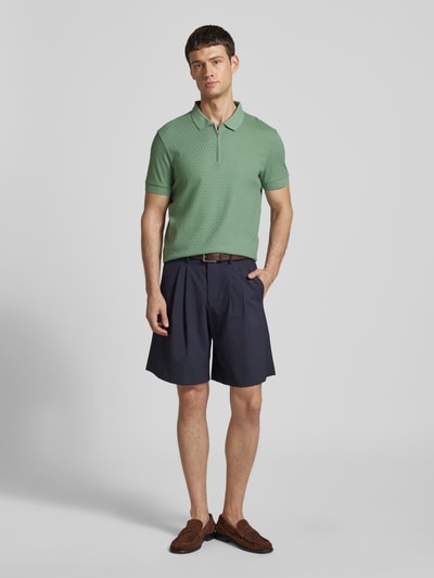 JOOP! Collection Regular Fit Poloshirt mit Strukturmuster Modell 'Brody' Lind 1