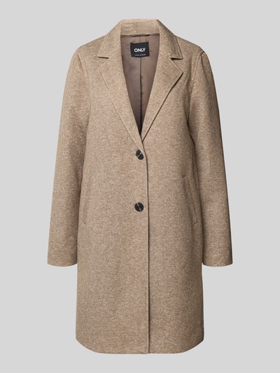 Only Płaszcz o kroju comfort fit z dodatkiem bawełny model ‘SEDONA’ Piaskowy melanż 2