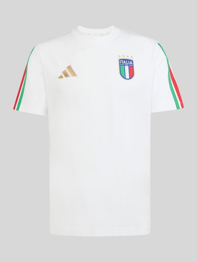adidas Sportswear T-shirt trykotowy z czystej bawełny 'ITALIA' Biały 2