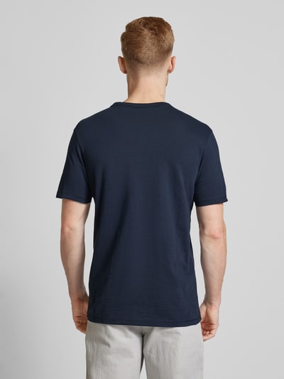 BOSS Orange T-Shirt in unifarbenem Design Modell 'Tegood' Marine 5