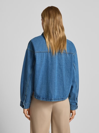 Noisy May Regular Fit Jeansbluse mit aufgesetzten Taschen Modell 'KETTIE' Jeansblau 5