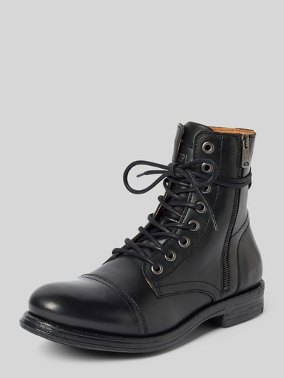 Replay Schnürstiefel mit Label-Detail Modell 'PHIM' Black 1