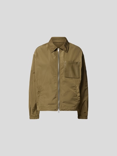 Yves Salomon Bomberjacke mit Brusttasche Khaki 2