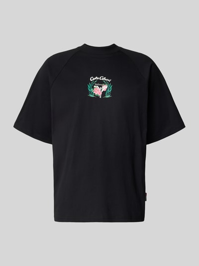 CARLO COLUCCI Oversized T-Shirt mit Label-Print Black 2