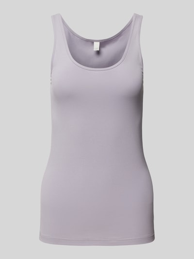 QS Tanktop met labeldetail Lichtgrijs - 2