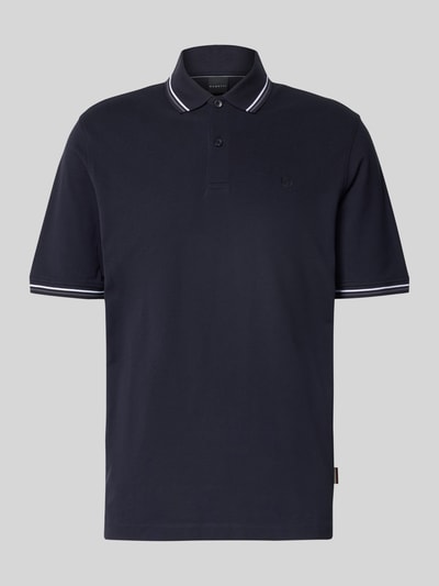 bugatti Koszulka polo z krótką listwą guzikową Granatowy 2