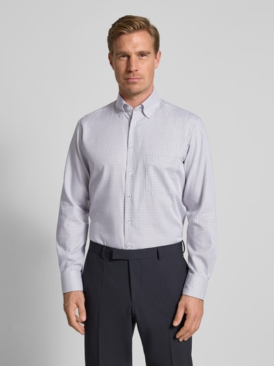 ETERNA Koszula biznesowa o kroju regular fit z kołnierzykiem typu button down Granatowy 4