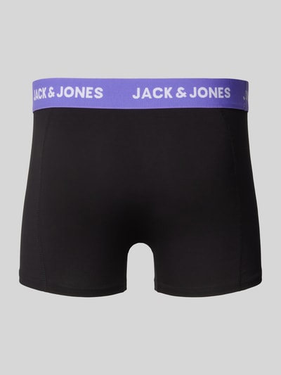 Jack & Jones Trunks mit elastischem Label-Bund Modell 'AXEL' im 3er-Pack Black 3