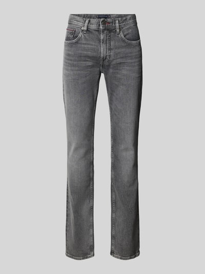 Tommy Hilfiger Straight Fit Jeans im 5-Pocket-Design Modell 'DENTON' Mittelgrau 2