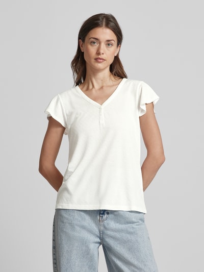 Tom Tailor T-shirt met streepmotief Ecru - 4