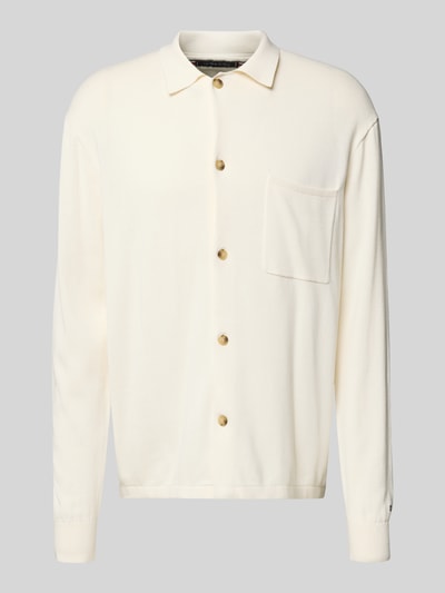 Tommy Hilfiger Kurtka z dzianiny o kroju regular fit z czystej bawełny Złamany biały 2