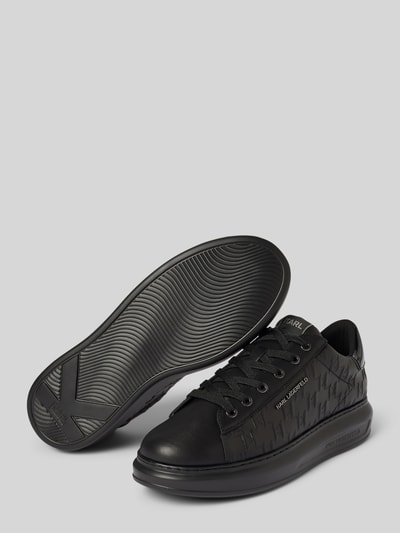 Karl Lagerfeld Ledersneaker mit Label-Applikation Modell 'KAPRI' Black 4