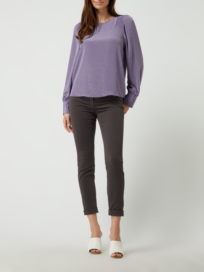 Luisa Cerano Skinny fit broek met stretch  Taupe - 1